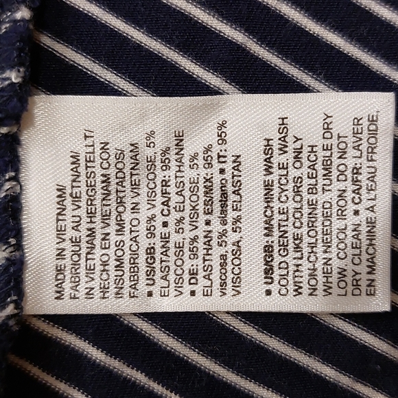 Daily Ritual Striped Navy Racerback Dress - Picture 9 of 9